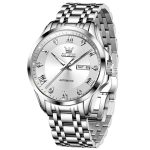 OLEVS 6702 Herren wasserdichte, leuchtende mechanische Uhr mit Doppelkalender – Bild 2