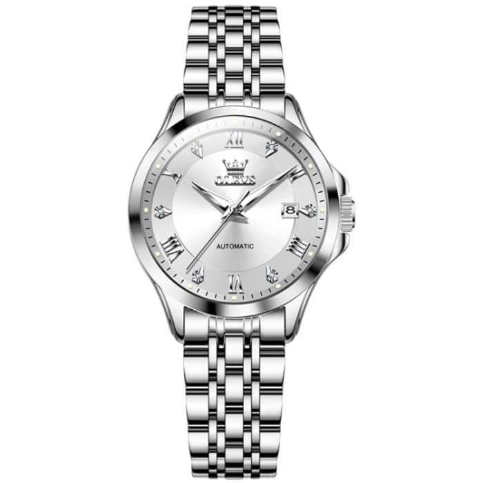 EDA007539701A.jpg OLEVS 6702 Wasserdichte mechanische Armbanduhr für Damen mit leuchtendem Einzelkalender – Bild 1
