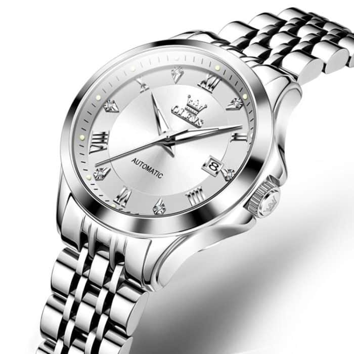 EDA007539701A_1.jpg OLEVS 6702 Wasserdichte mechanische Armbanduhr für Damen mit leuchtendem Einzelkalender – Bild 2
