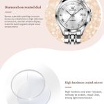 OLEVS 6702 Wasserdichte mechanische Armbanduhr für Damen mit leuchtendem Einzelkalender – Bild 5