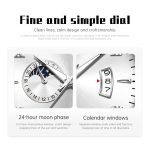 OLEVS 7040 Herren-Uhr mit Sonne, Mond und Stern, leuchtend, wasserdicht – Bild 3