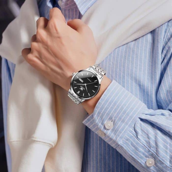 EDA007540701A_4.jpg OLEVS 7048 Mechanische Herrenuhr mit Diamanten und Doppelkalender – Bild 5