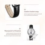 OLEVS 7039 Damen-Armbanduhr mit Sonne, Mond und Stern, leuchtend, wasserdicht – Bild 5