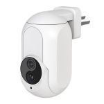 WiFi-Überwachungskamera mit Steckdosenfunktion für den Heimgebrauch mit Nachtsicht- und Gegensprechfunktion, US Plug, EU Plug