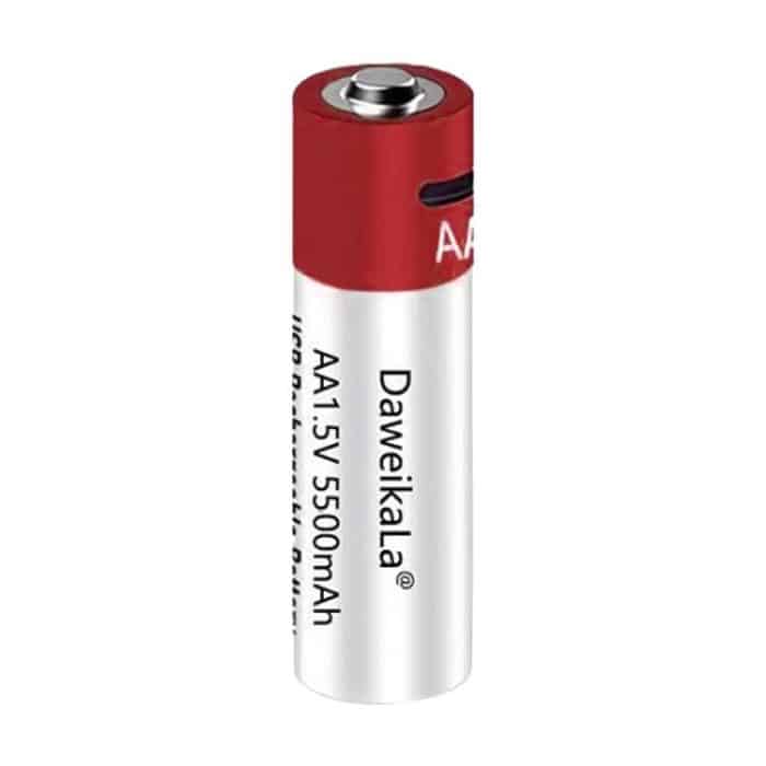 5500 mAh AA 1,5 V USB wiederaufladbarer Lithium-Ionen-Akku – Bild 1