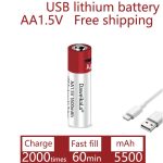 5500 mAh AA 1,5 V USB wiederaufladbarer Lithium-Ionen-Akku – Bild 2