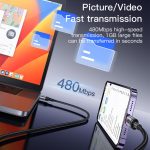 Yesido CA129L 12 W 2,4 A USB auf 8-poliges Ladedatenkabel, Länge: 1,2 m – Bild 9