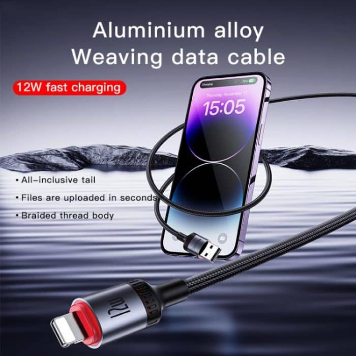 Yesido CA130L 12 W 2,4 A USB auf 8-Pin Ladedatenkabel, Länge: 2 m – Bild 2