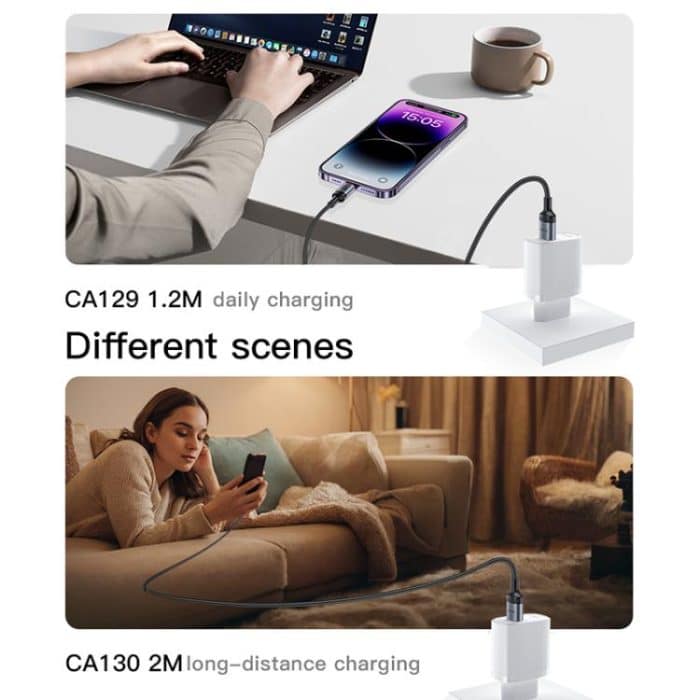 Yesido CA130L 12 W 2,4 A USB auf 8-Pin Ladedatenkabel, Länge: 2 m – Bild 10