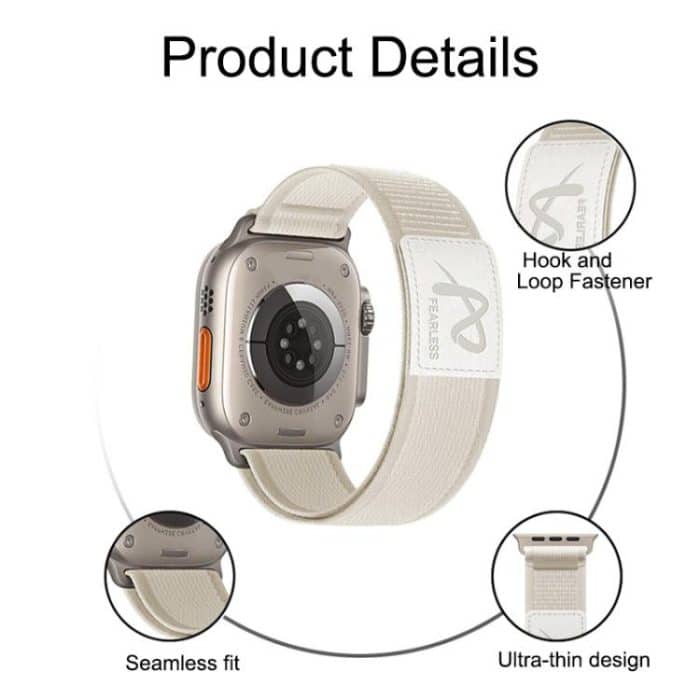 Fearless Trail Loop Nylonband, For Apple Watch 46mm / 49mm / 45mm / 44mm, For Apple Watch 42mm / 41mm / 40mm / 38mm – Bild 3