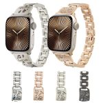 Uhrenarmband aus Edelstahl mit farbigem Diamant-Katzenmotiv, For Apple Watch 46mm / 49mm / 45mm / 44mm, For Apple Watch 42mm / 41mm / 40mm / 38mm – Bild 2
