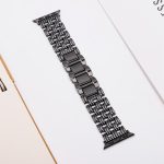 Uhrenarmband aus Edelstahl mit fünf Perlen und Streifen, For Apple Watch 46mm / 49mm / 45mm / 44mm, For Apple Watch 42mm / 41mm / 40mm / 38mm – Bild 4
