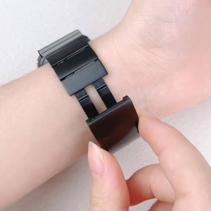 Seitlich abnehmbares Edelstahl-Uhrenarmband mit einer Perle, For Apple Watch 46mm / 49mm / 45mm / 44mm, For Apple Watch 42mm / 41mm / 40mm / 38mm – Bild 3