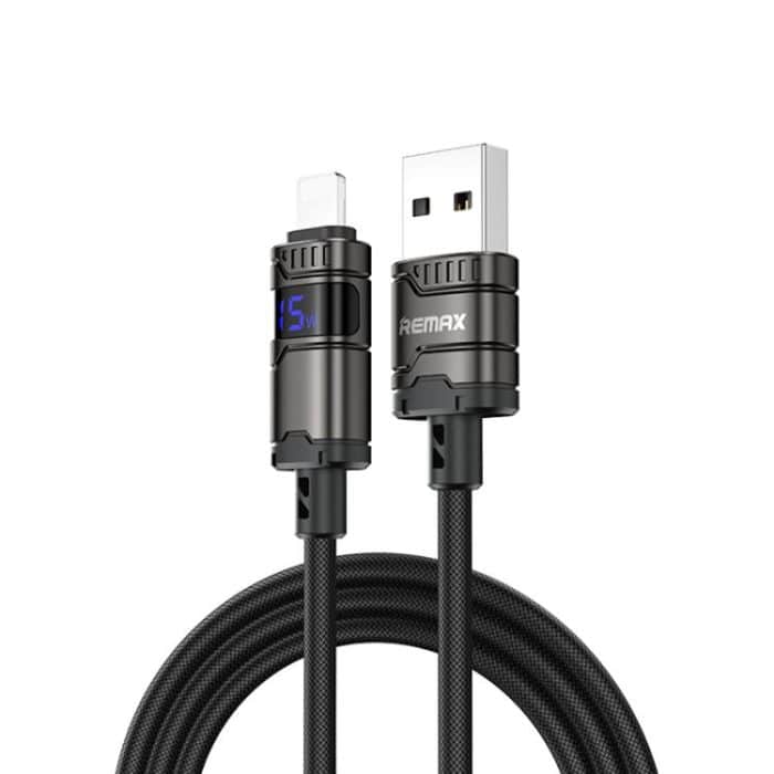 REMAX C01-AL 3A USB auf 8 Pin Nylon geflochtenes Datenkabel, Länge: 1,2 m – Bild 1
