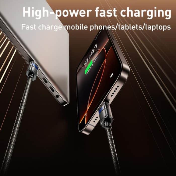 REMAX C01-AL 3A USB auf 8 Pin Nylon geflochtenes Datenkabel, Länge: 1,2 m – Bild 3