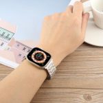 Magnetisches Uhrenarmband aus Stahl mit drei Perlen, For Apple Watch 46mm / 49mm / 45mm / 44mm, For Apple Watch 42mm / 41mm / 40mm / 38mm – Bild 4