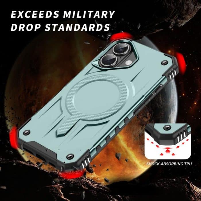 Magnetische TPU-Hybrid-PC-Telefonhülle „Starship“, For iPhone 15 Pro, For iPhone 15 Plus, For iPhone 15 – Bild 2