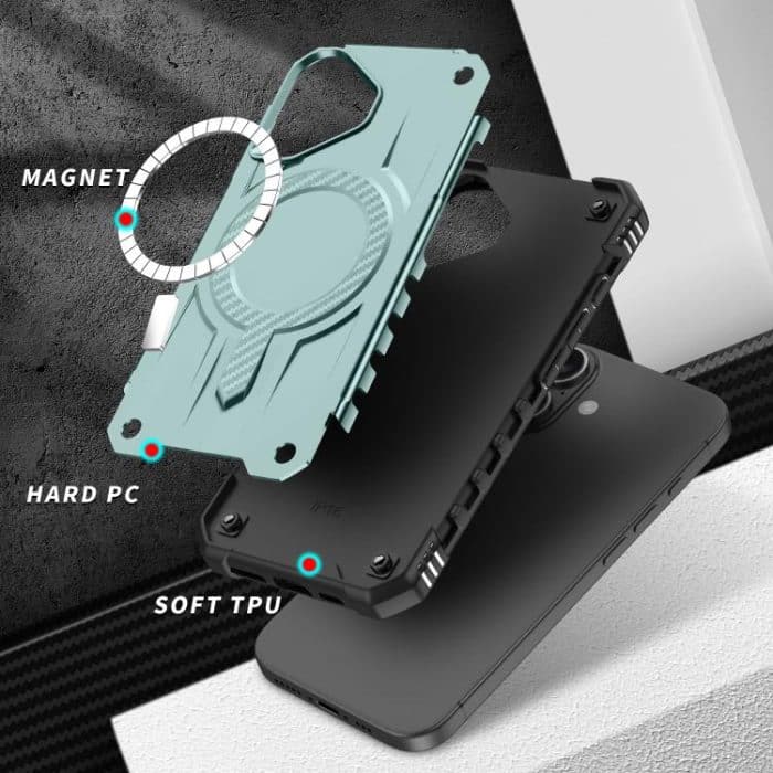 Magnetische TPU-Hybrid-PC-Telefonhülle „Starship“, For iPhone 15 Pro, For iPhone 15 Plus, For iPhone 15 – Bild 5