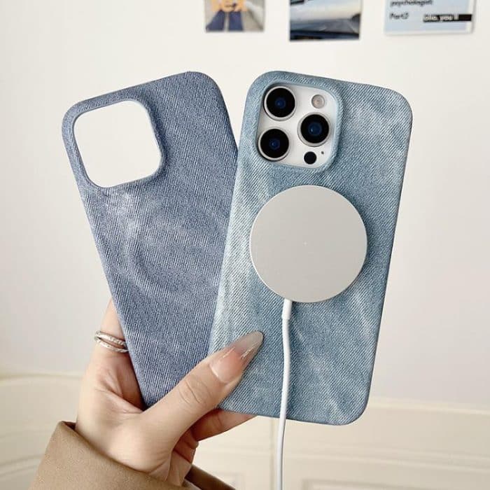 Denim MagSafe Magnetische PC + PU-Telefonhülle, For iPhone 15 Plus, For iPhone 15, For iPhone 14, For iPhone 14 Pro, For iPhone 14 Pro Max, For iPhone 13 Pro Max – Bild 6
