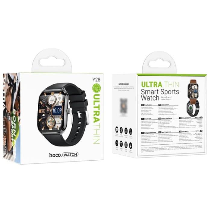 hoco Y28 1.96 inch AMOLED Screen IP67 Waterproof Smart Sports Watch, Call Version, Y28 – Bild 6