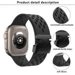Kalebol Mesh Umbrella Buckle Silicone Watch Strap, For Apple Watch 46mm / 49mm / 45mm / 44mm, For Apple Watch 42mm / 41mm / 40mm / 38mm – Bild 3