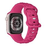 Embossed 3D Rose Flower Silicone Watch Band, For Apple Watch 46mm / 49mm / 45mm / 44mm, For Apple Watch 42mm / 41mm / 40mm / 38mm