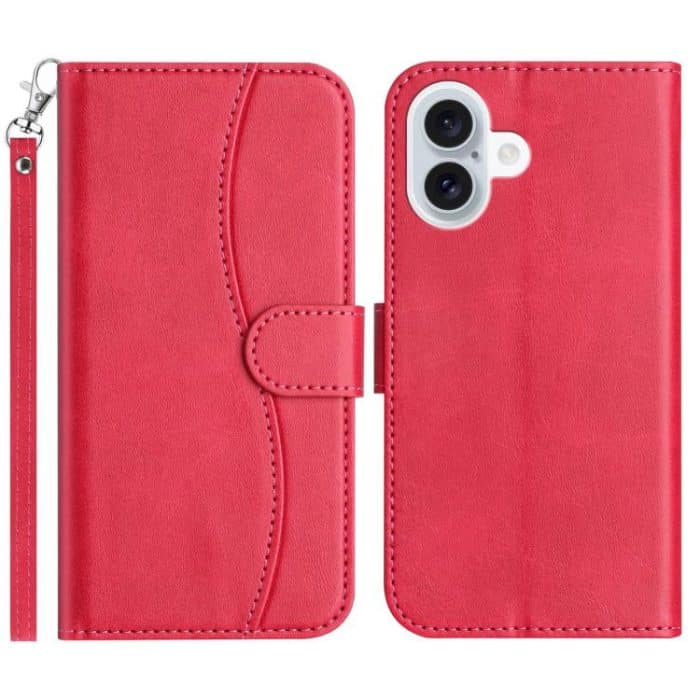 Dual-Folded S-shape Leather Phone Case, For iPhone X / XS, For iPhone XR, For iPhone XS Max, For iPhone 7 Plus / 8 Plus – Bild 1