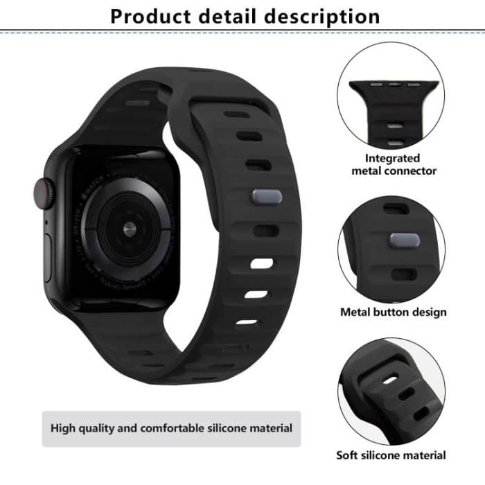 Kalebol Sport Silicone Strap, For Apple Watch 46mm / 49mm / 45mm / 44mm, For Apple Watch 42mm / 41mm / 40mm / 38mm – Bild 3
