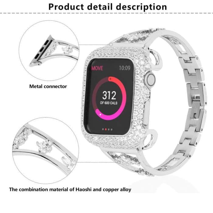 Kalebol Zirconia Watch Strap, For Apple Watch 46mm / 49mm / 45mm / 44mm, For Apple Watch 42mm / 41mm / 40mm / 38mm – Bild 4