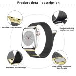 Kalebol Semi-round Tail Milan Stainless Steel Strap, For Apple Watch 46mm / 49mm / 45mm / 44mm, For Apple Watch 42mm / 41mm / 40mm / 38mm – Bild 5