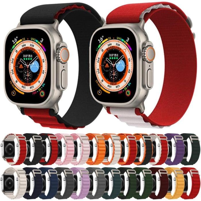 Kalebol Aline Nylon Loop Watch Band, For Apple Watch 46mm / 49mm / 45mm / 44mm, For Apple Watch 42mm / 41mm / 40mm / 38mm – Bild 7