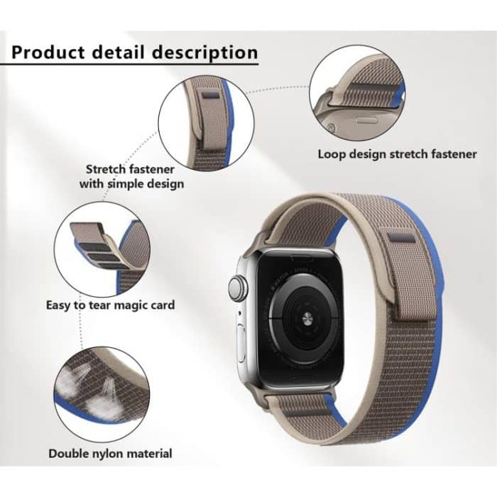 Kalebol Wild Track Loop Nylon Watch Band, For Apple Watch 46mm / 49mm / 45mm / 44mm, For Apple Watch 42mm / 41mm / 40mm / 38mm – Bild 3