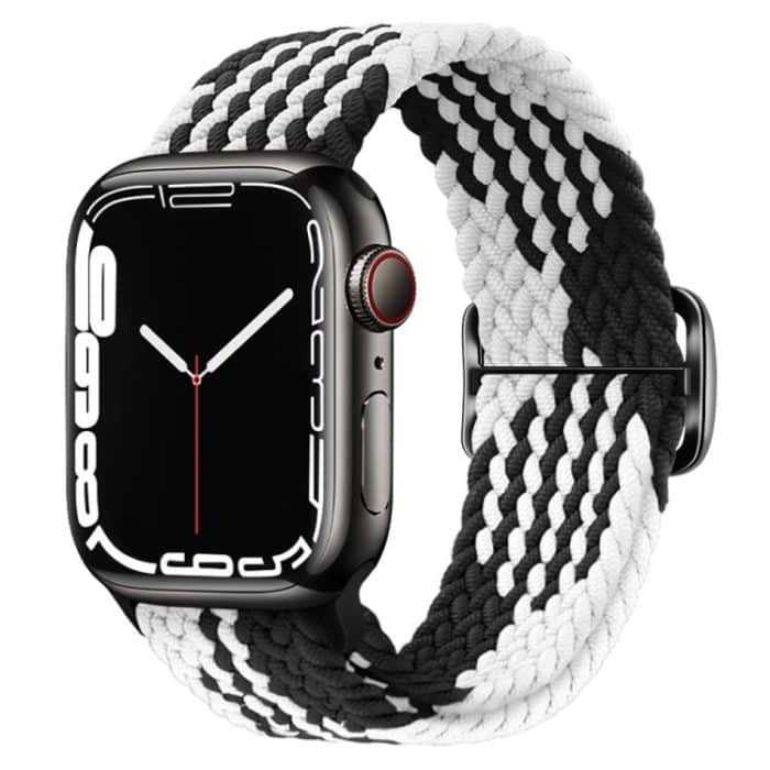 Kalebol Eight Buckle Nylon Braided Watch Band, For Apple Watch 46mm / 49mm / 45mm / 44mm, For Apple Watch 42mm / 41mm / 40mm / 38mm – Bild 1