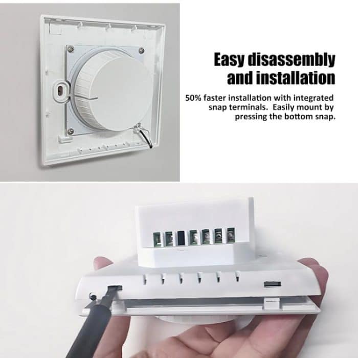 Smart Home Screenless Knob Thermostat with Dual Color LED Indicator, BHT-101GAL Water Heating, BHT-101GBL Electric Heating, BHT-101GCL Boiler Heating – Bild 8