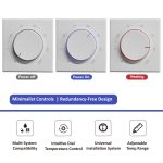 Smart Home Screenless Knob Thermostat with Dual Color LED Indicator, BHT-101GAL Water Heating, BHT-101GBL Electric Heating, BHT-101GCL Boiler Heating – Bild 9