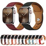 Kalebol Large Stud Buckle Leather Watch Band, For Apple Watch 46mm / 49mm / 45mm / 44mm, For Apple Watch 42mm / 41mm / 40mm / 38mm – Bild 2
