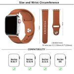 Kalebol Large Stud Buckle Leather Watch Band, For Apple Watch 46mm / 49mm / 45mm / 44mm, For Apple Watch 42mm / 41mm / 40mm / 38mm – Bild 7