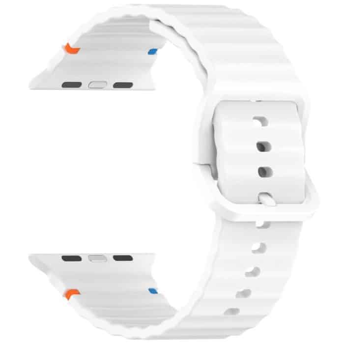 Kalebol Wavy Grain Stitched Silicone Watch Band, For Apple Watch 46mm / 49mm / 45mm / 44mm, For Apple Watch 42mm / 41mm / 40mm / 38mm – Bild 6