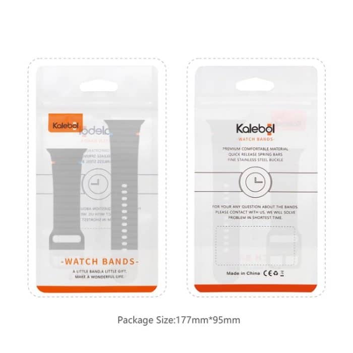 Kalebol Wavy Grain Stitched Silicone Watch Band, For Apple Watch 46mm / 49mm / 45mm / 44mm, For Apple Watch 42mm / 41mm / 40mm / 38mm – Bild 5