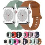 Kalebol 8-shaped Buckle Butterfly Embossed Silicone Watch Band, For Apple Watch 46mm / 49mm / 45mm / 44mm, For Apple Watch 42mm / 41mm / 40mm / 38mm – Bild 2