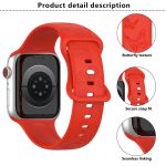 Kalebol 8-shaped Buckle Butterfly Embossed Silicone Watch Band, For Apple Watch 46mm / 49mm / 45mm / 44mm, For Apple Watch 42mm / 41mm / 40mm / 38mm – Bild 3