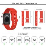 Kalebol 8-shaped Buckle Butterfly Embossed Silicone Watch Band, For Apple Watch 46mm / 49mm / 45mm / 44mm, For Apple Watch 42mm / 41mm / 40mm / 38mm – Bild 4