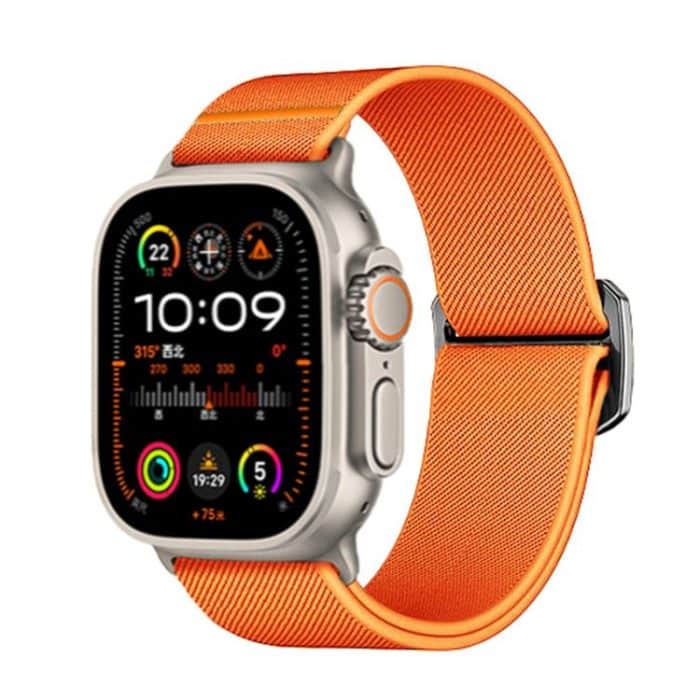 Kalebol Bull Bead Buckle Elastic Nylon Watch Band, For Apple Watch 46mm / 49mm / 45mm / 44mm, For Apple Watch 42mm / 41mm / 40mm / 38mm – Bild 1