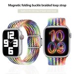Kalebol Nylon Loop Magnetic Buckle Watch Band, For Apple Watch 46mm / 49mm / 45mm / 44mm, For Apple Watch 42mm / 41mm / 40mm / 38mm – Bild 3