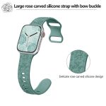 Kalebol 8-shaped Buckle Rose Embossed Silicone Watch Band, For Apple Watch 46mm / 49mm / 45mm / 44mm, For Apple Watch 42mm / 41mm / 40mm / 38mm – Bild 6