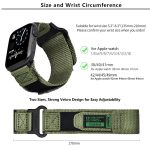Kalebol Canvas Nylon Hook and Loop Watch Band, For Apple Watch 46mm / 49mm / 45mm / 44mm, For Apple Watch 42mm / 41mm / 40mm / 38mm – Bild 3