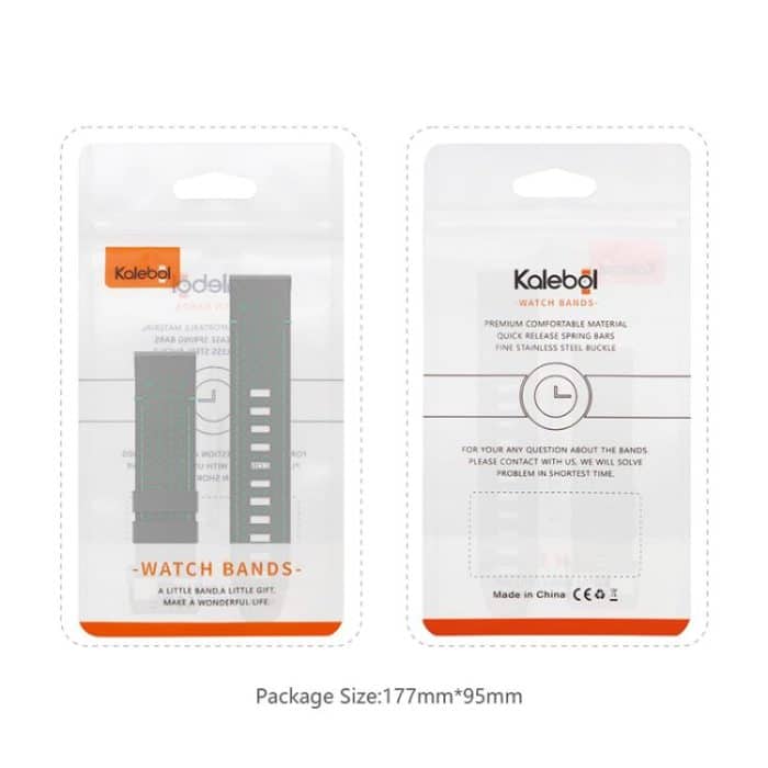 Kalebol Dot Hole Silicone Leather Quick Release Watch Band – Bild 5