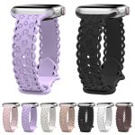 Lace Laser Engraved Leopard Silicone Watch Band, For Apple Watch 46mm / 49mm / 45mm / 44mm, For Apple Watch 42mm / 41mm / 40mm / 38mm – Bild 2