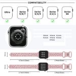 Lace Laser Engraved Leopard Silicone Watch Band, For Apple Watch 46mm / 49mm / 45mm / 44mm, For Apple Watch 42mm / 41mm / 40mm / 38mm – Bild 5