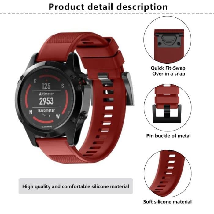 Kalebol Triangle Texture Silicone Watch Band – Bild 3